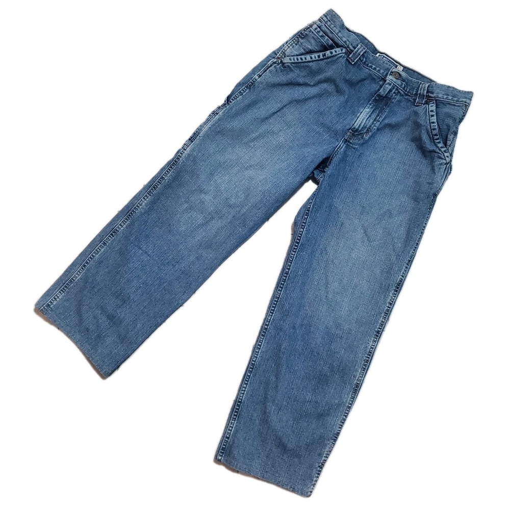 Vintage 90s Y2K Painters Pants Jeans Sz 33x29 Carpenter Old Navy HEMMED